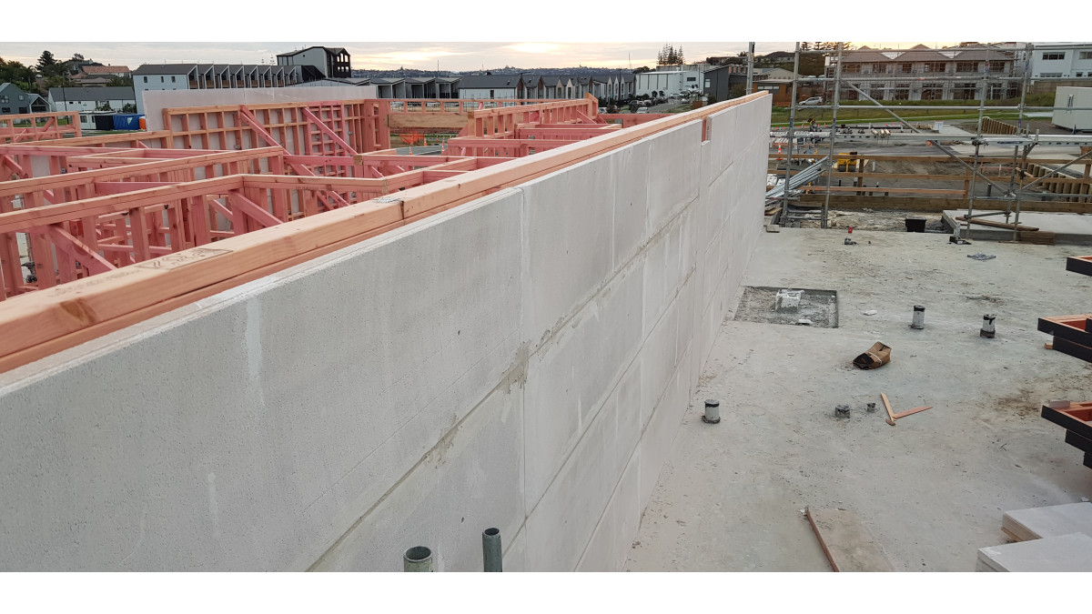 INTEGRA aac lightweight concrete intertenancy walling system.