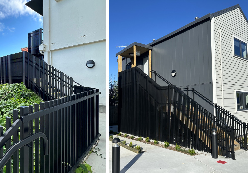 Clean Lines of Euro Fin Balustrading Combine Safety and Style in Two Hawkes Bay Projects