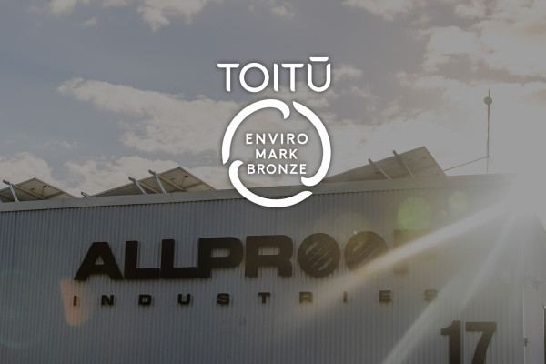 Allproof Achieves Toitū Bronze Certification on Auckland Production Facility