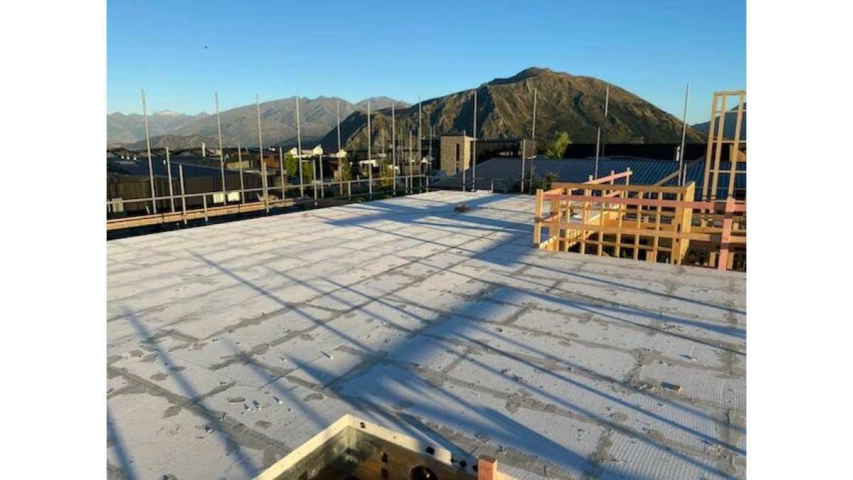 The new Speedfloor 350 joist system being installed. South Island, NZ.