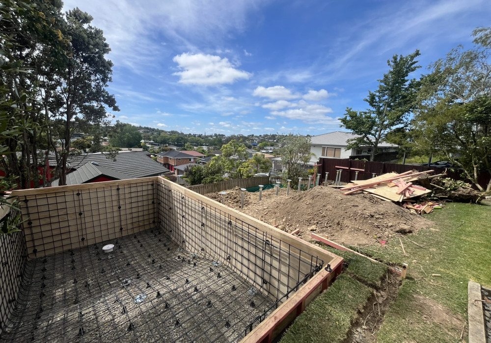 Groundscrews for Pool, Retaining Wall and Deck Speed Up Backyard Transformation