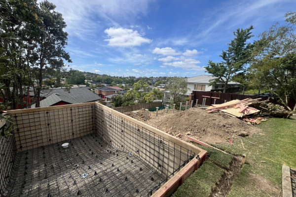 Groundscrews for Pool, Retaining Wall and Deck Speed Up Backyard Transformation
