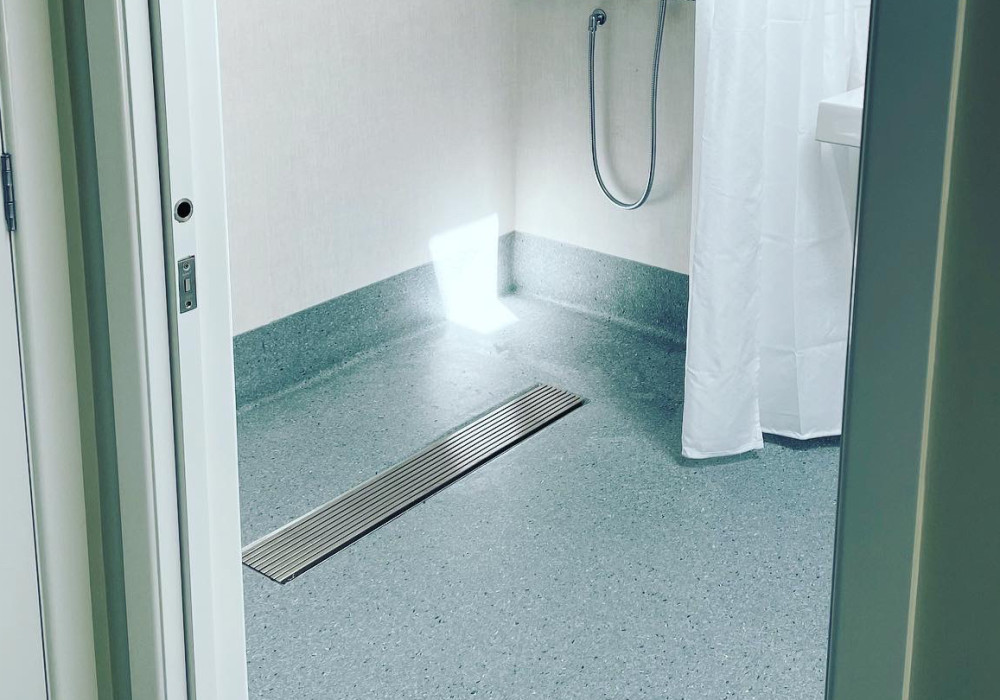 JESANI Vinyl Clamped Shower Channel: Precision Drainage for Commercial and Residential Wet Areas