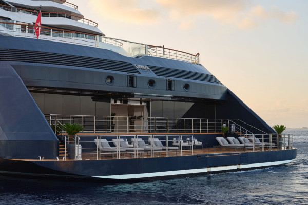 Recessed Outdoor Heaters Provide a Sleek Solution for a Luxury Cruise Ship