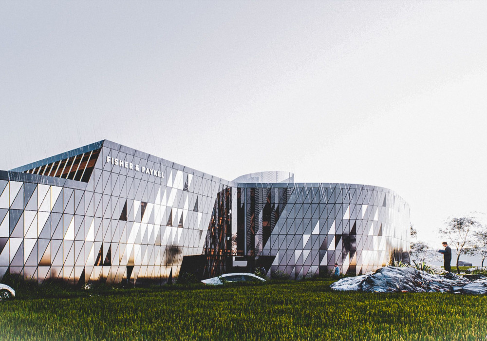 Bespoke Tapered Warm Roof System for the Fisher & Paykel Global Headquarters