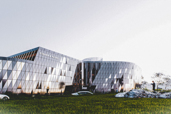Bespoke Tapered Warm Roof System for the Fisher & Paykel Global Headquarters