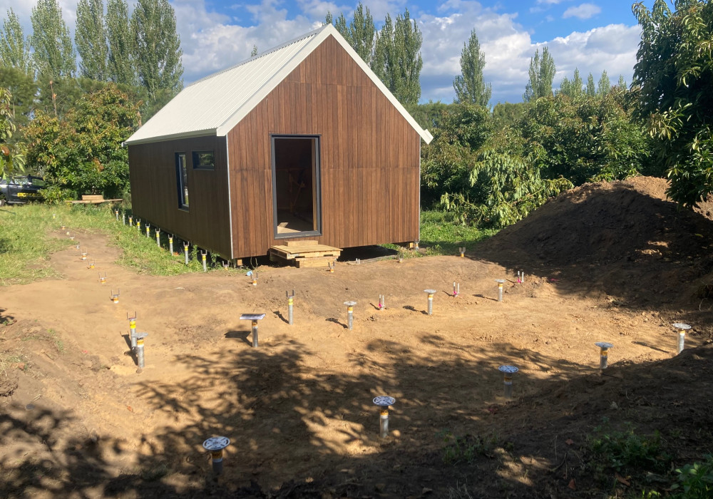 Low Carbon Groundscrew Foundation Installed in One Day for Innovative Modular Home