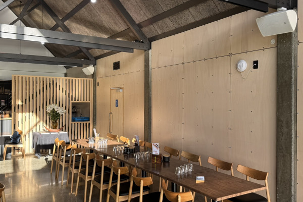 Attractive Ply with a Group 1-S Fire Rating Brings the Warmth of Timber to Manaaki Café