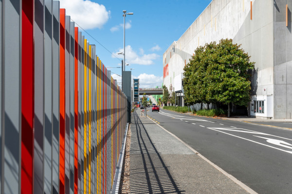 Bold Custom Fencing Combines Pedestrian Safety with Visual Appeal at Sylvia Park 