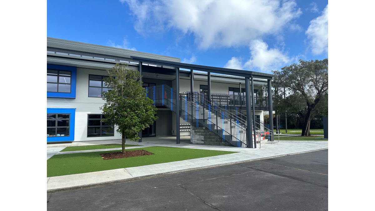 Rutherford School featuring EVO Max Fin Balustrades by Spectrum. 