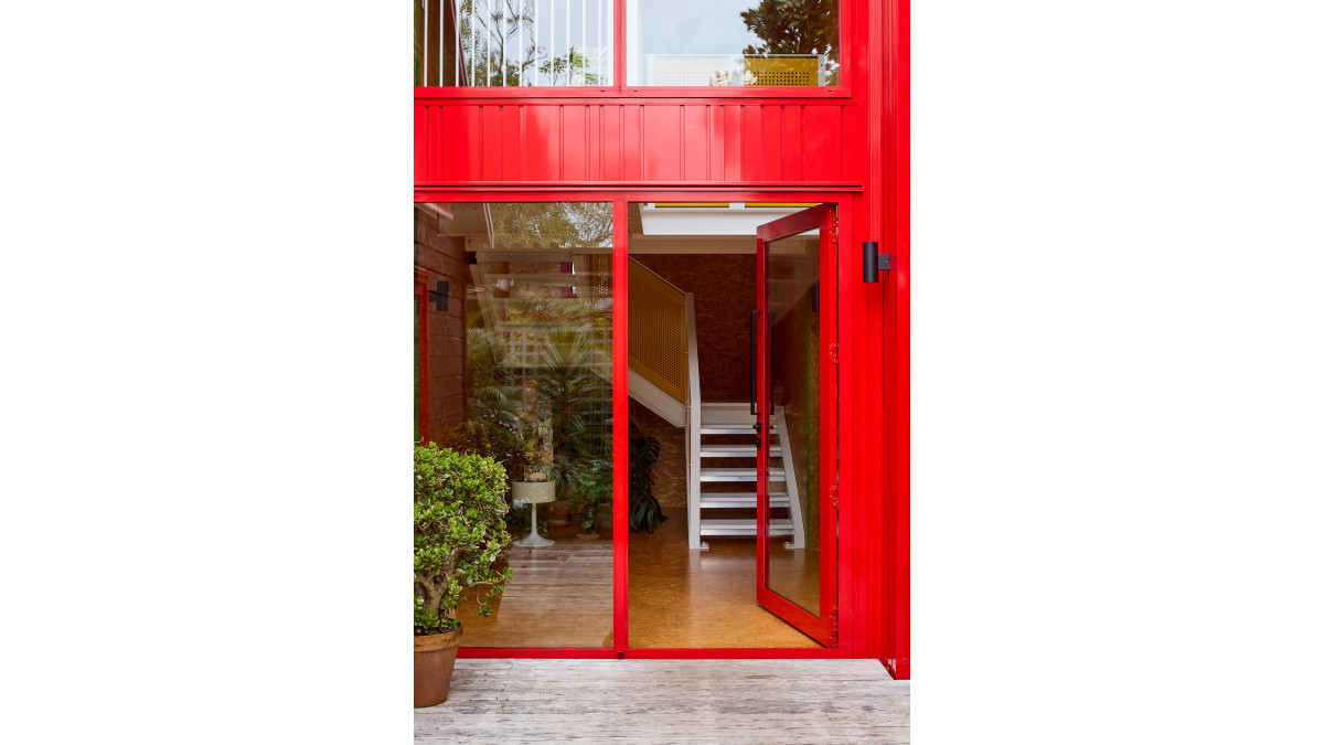 The new design transformed the home's entrance.