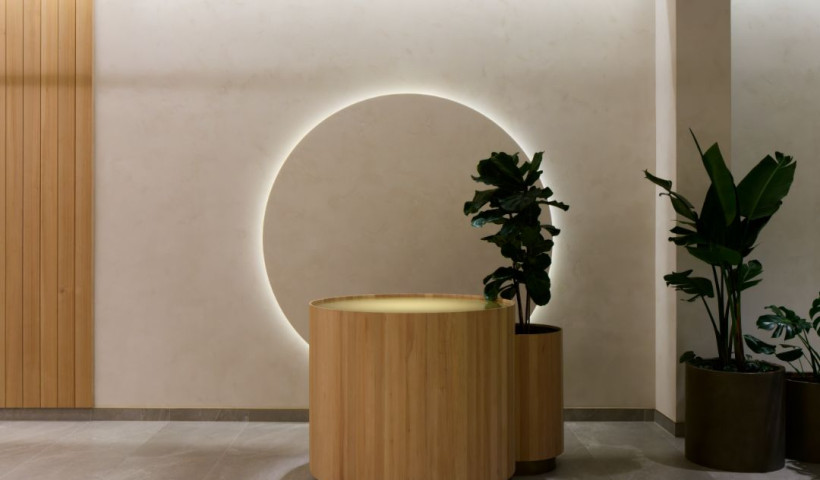 Tiles Create a Refined Look for AIA Tower Lobby Renovation