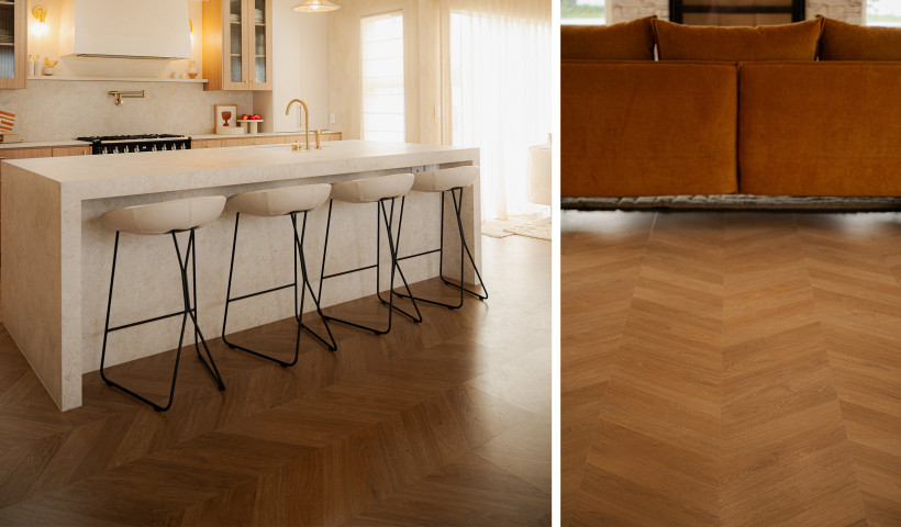 Realistic Chevron Timber Flooring at a Fraction of the Cost