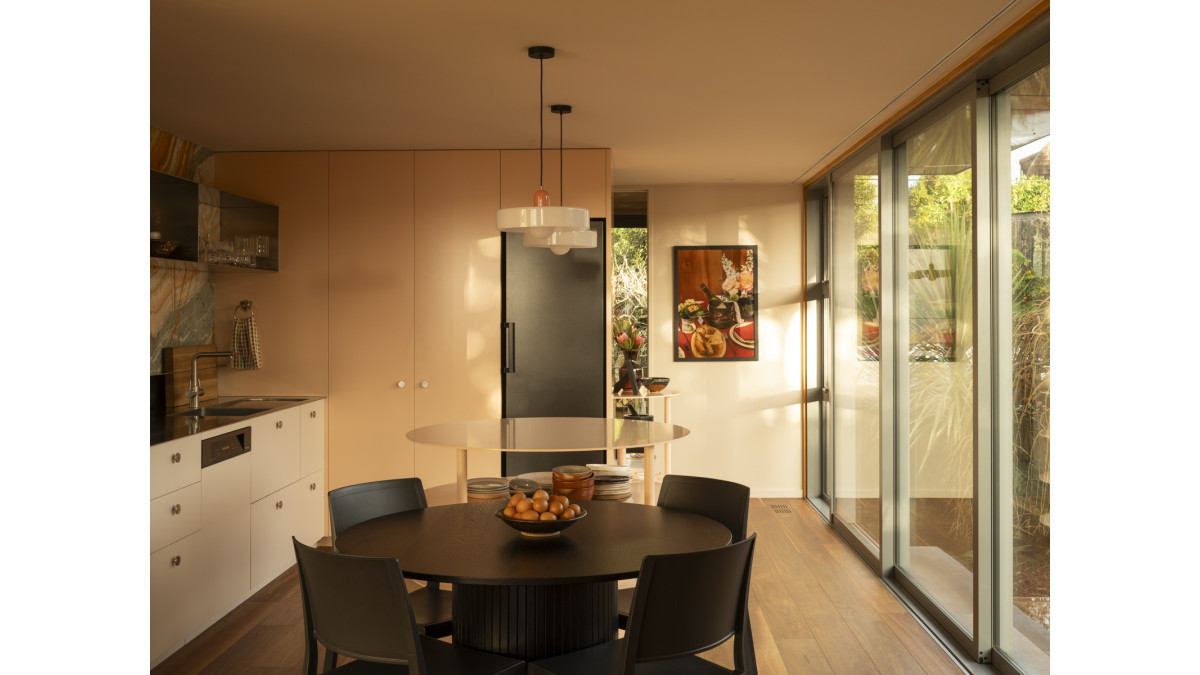Downstairs has a bright and inviting ambience.