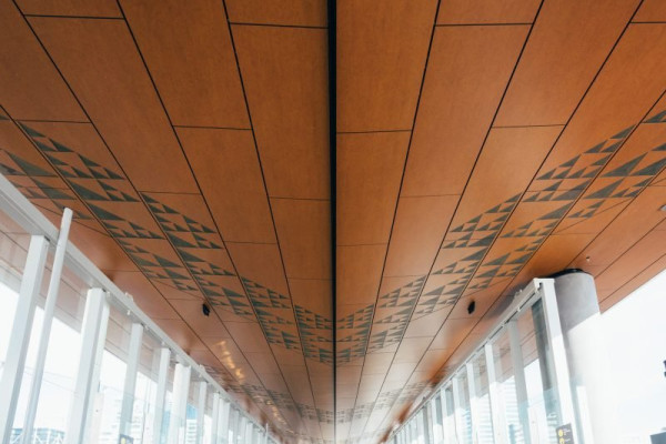 Durable Wood Decor Soffit Linings for Auckland Downtown Ferry Terminal