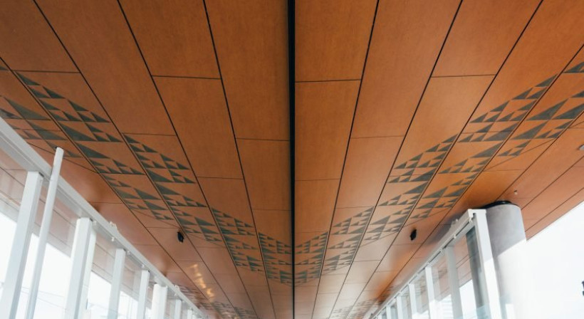 Durable Wood Decor Soffit Linings for Auckland Downtown Ferry Terminal