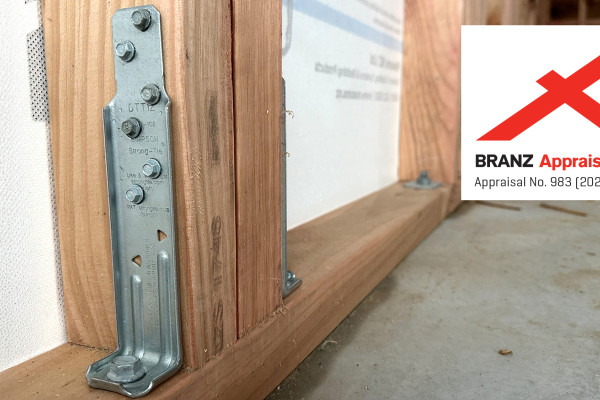 BRANZ Appraised DTT1Z Bracewall Holdown Solutions