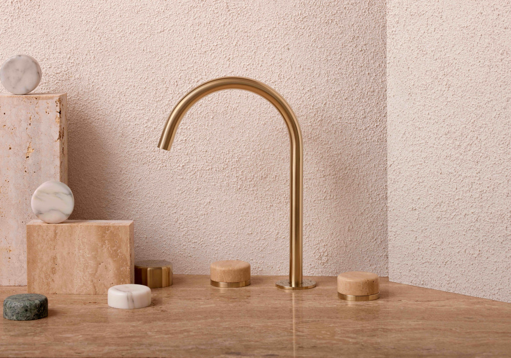A High-End Tapware Collection that Brings Together Natural Marble and Robust Performance