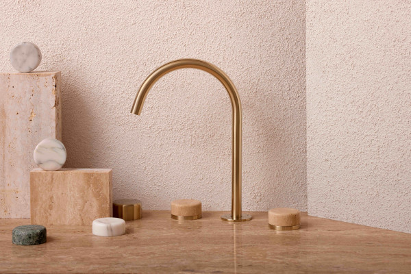 A High-End Tapware Collection that Brings Together Natural Marble and Robust Performance