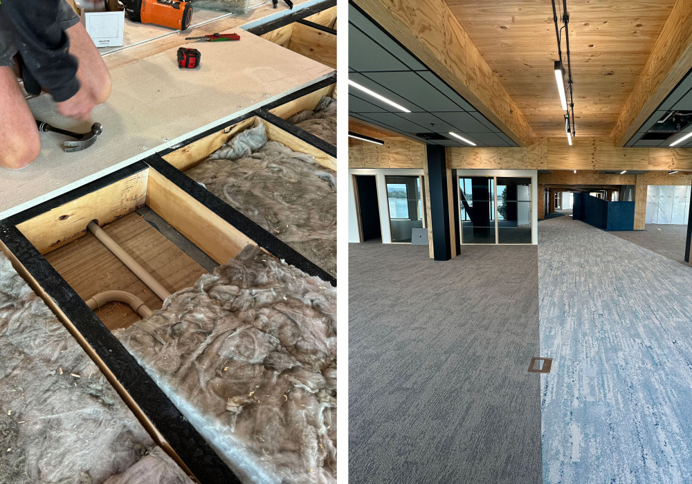 Acoustic Floors for the Largest Mass Timber Office Building in New Zealand