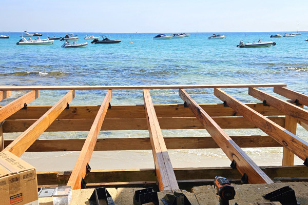 Rebuilding a Storm-Damaged Boathouse Deck at Portsea Beach