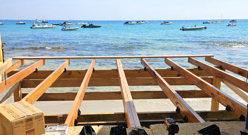 Rebuilding a Storm-Damaged Boathouse Deck at Portsea Beach