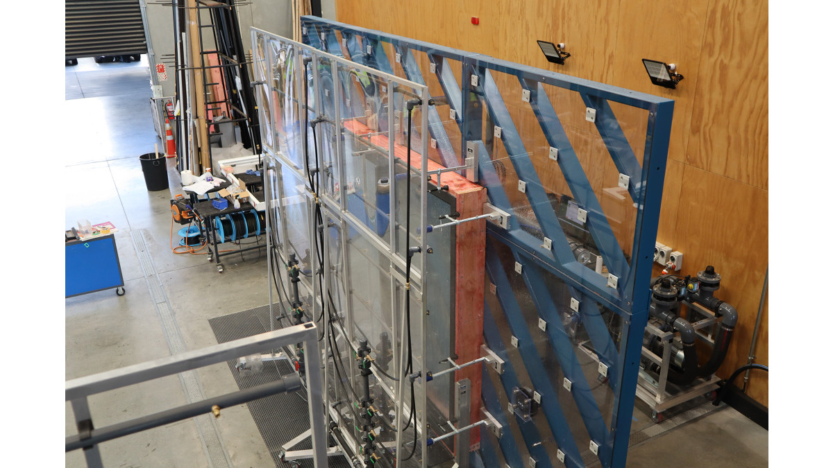 The newly added test wall.