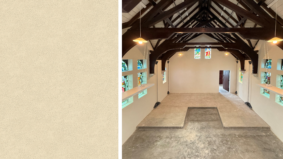 Saint Oswald's Church, Wharanui. Light Sponge Finish. 