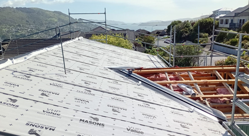 Dunedin Reroof Tackles Coastal Conditions with Masons VHP Value Roof Underlay