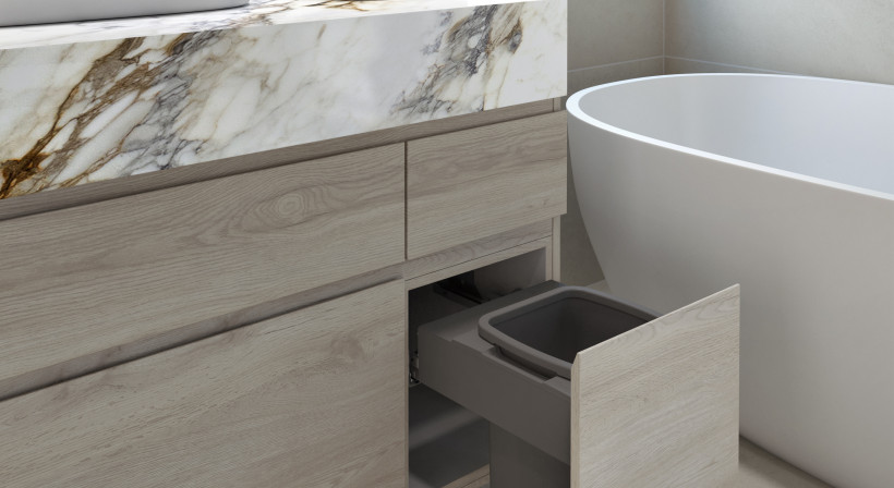 Concelo 1×13L Bathroom Bin Designed for Modern Bathroom Storage