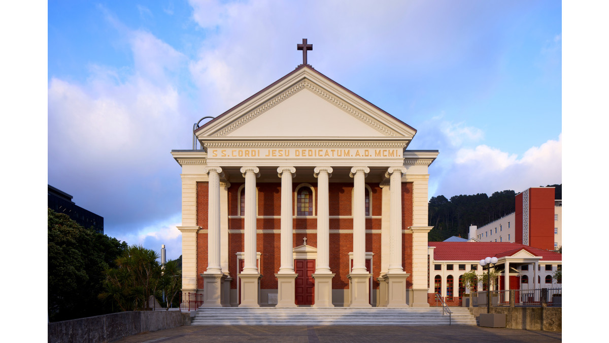 Resene Nightingale Award Overall Winner and Resene Heritage Tone-e Award Winner - Metropolitan Cathedral of the Sacred Heart by TEAM Architects Wellington and Paul Cummack Conservation in association. Featuring Resene FX Metallic in Solid Gold. Photographer: Jason Mann.