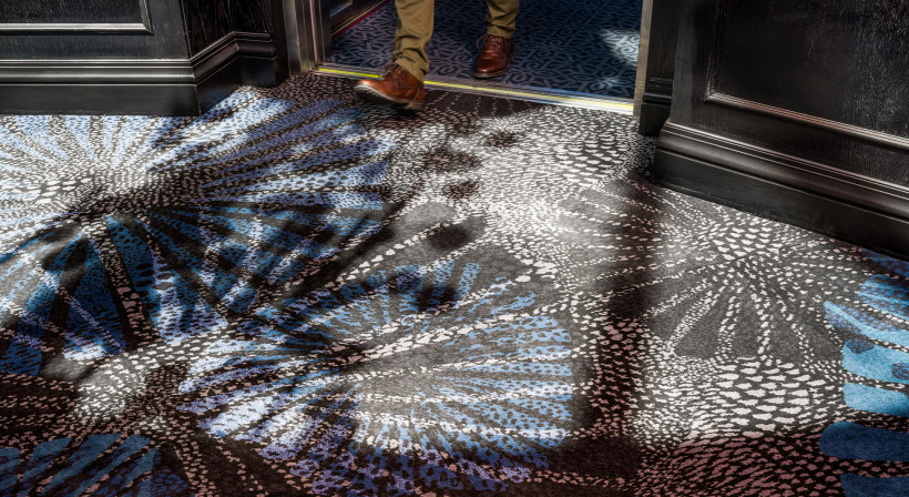 Belgotex Axminster Carpet Tiles Combine Bespoke Design and Function at Christchurch Casino