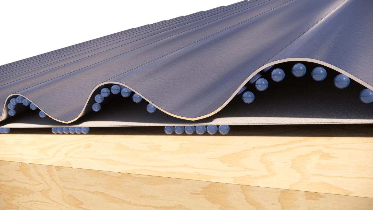 Condensation can be an issue with metal long run roofing.