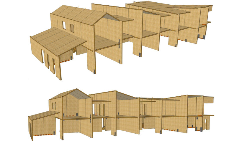 Red Stag TimberLab CLT Walls for Intertenancy Systems