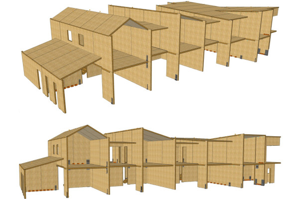 Red Stag TimberLab CLT Walls for Intertenancy Systems