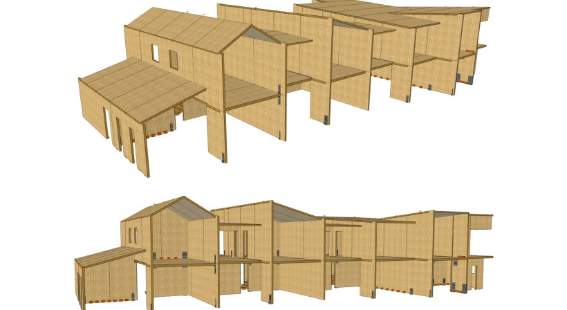 Red Stag TimberLab CLT Walls for Intertenancy Systems