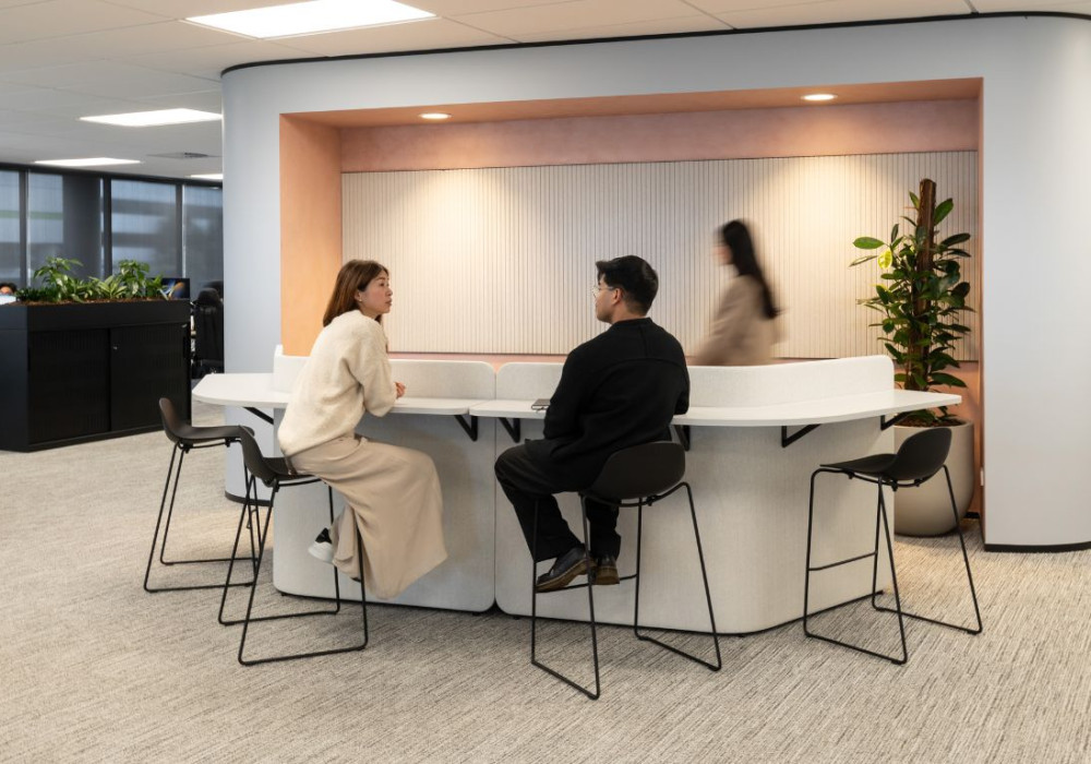 Samsung Auckland Office Fitout Uses Heritage Carpets to Shape Flexible Neighbourhoods