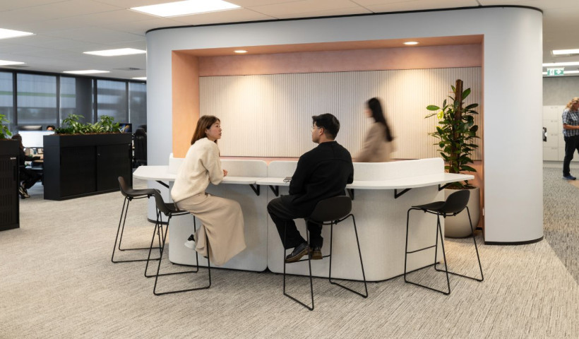 Samsung Auckland Office Fitout Uses Heritage Carpets to Shape Flexible Neighbourhoods