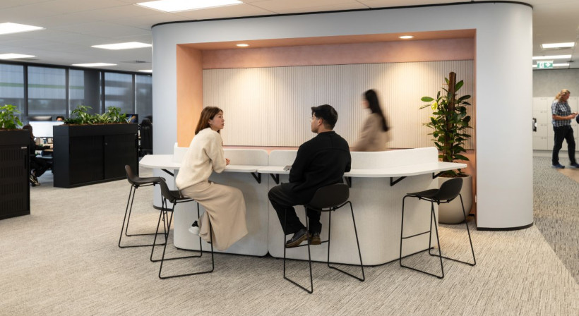 Samsung Auckland Office Fitout Uses Heritage Carpets to Shape Flexible Neighbourhoods