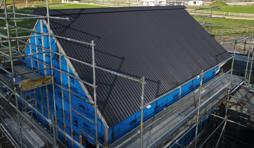 Interior Trades Progress Uninterrupted Thanks to Masons' Wrap