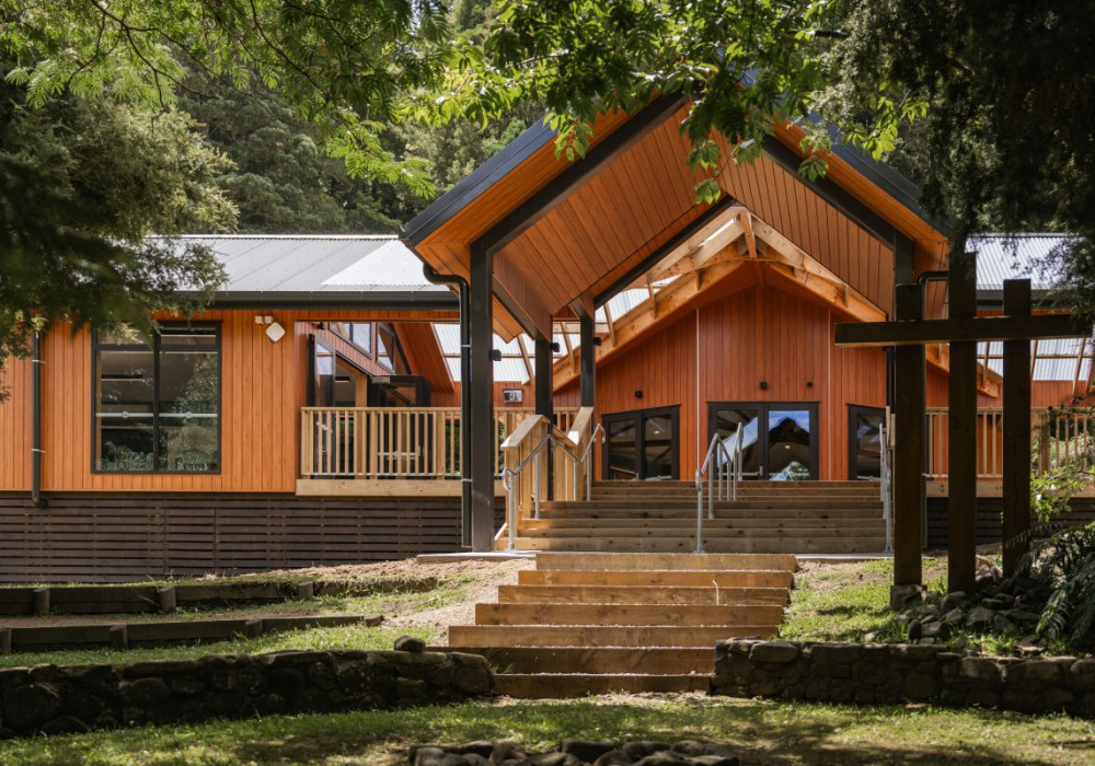 Achieving a Low Maintenance Woodgrain Facade for a Remote Outdoor Education Campus