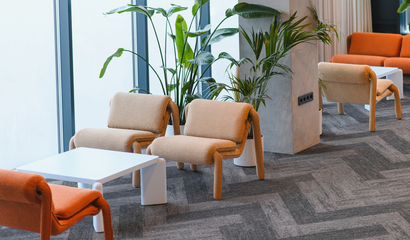 Supporting Low-Carbon Interior Design Goals with Belgotex Landform Carpet Tiles