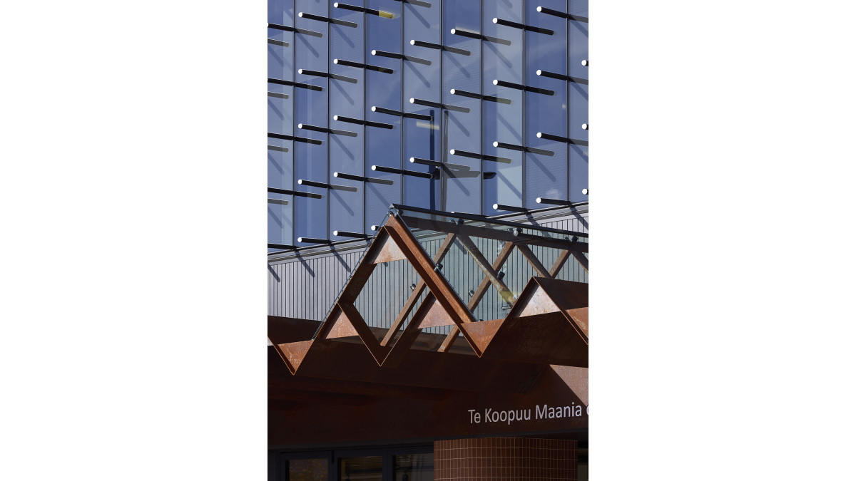 AGP glass was also installed above the library entrance doors.