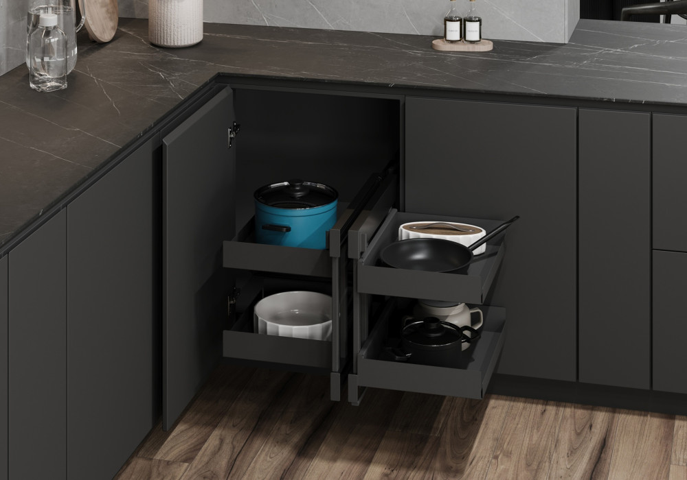 Optimise Space in the Kitchen with New Slimline Steel Range of Storage Pull Outs