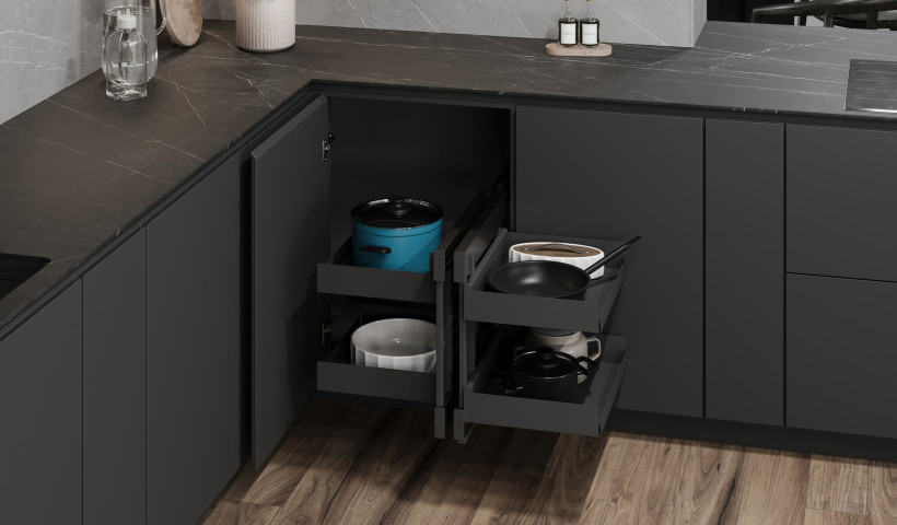 Optimise Space in the Kitchen with New Slimline Steel Range of Storage Pull Outs