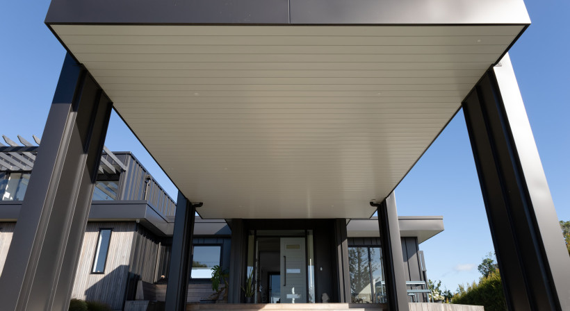 A Pre-finished Interlocking Soffit Panelling System That Streamlines Construction