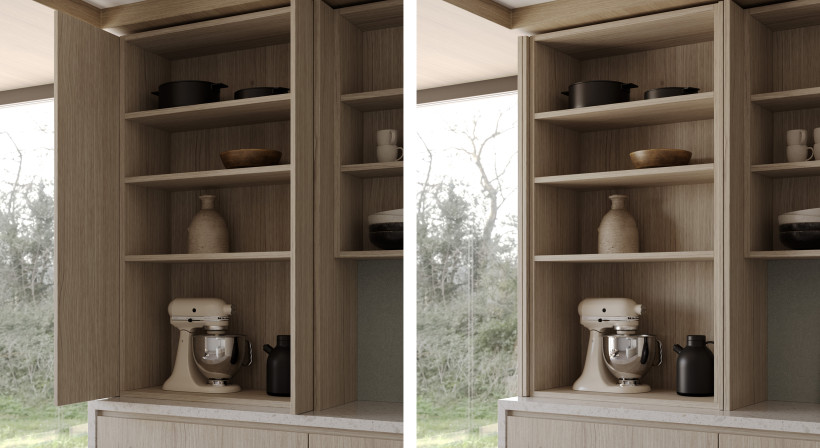 Gravity: The Above-Bench Pocket Door Solution