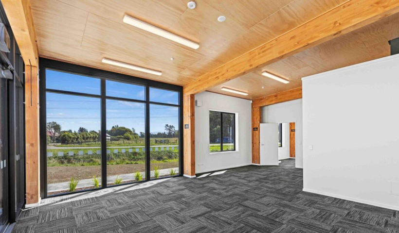 Low-Carbon Glulam Portals Give a Distinct Edge to New Rangiora Commercial Build