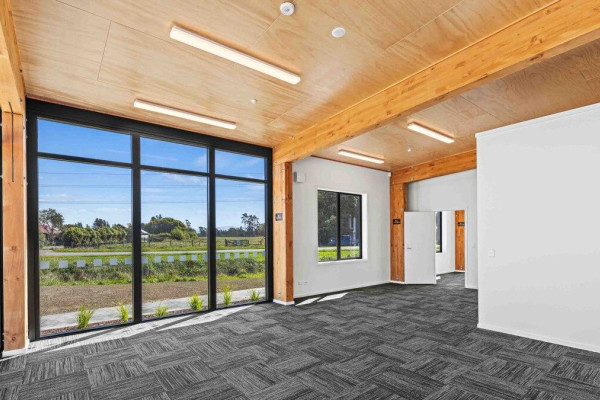 Low-Carbon Glulam Portals Give a Distinct Edge to New Rangiora Commercial Build