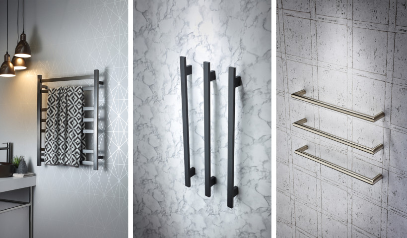 Heated Towel Rails with Flexible Design Options Perfect for Making the Most of Compact Spaces